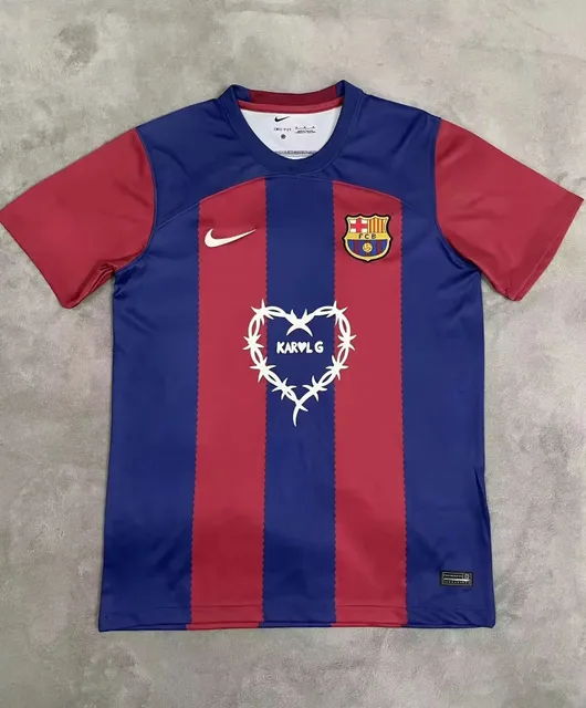 Nike FC Barcelona Home Jersey Barbed Wire Heart Print