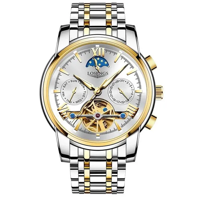 Rolex Automatic Chronograph Moonphase Skeleton Dial