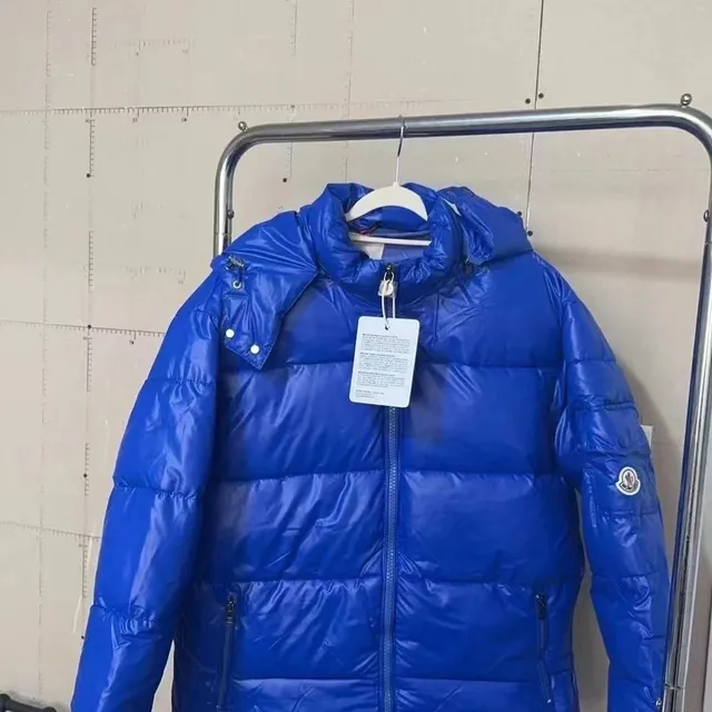 Moncler Down Jacket Glossy Royal Blue