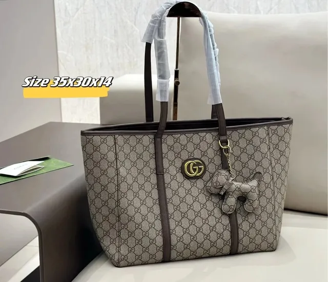 Gucci Tote Bag GG Marmont Canvas