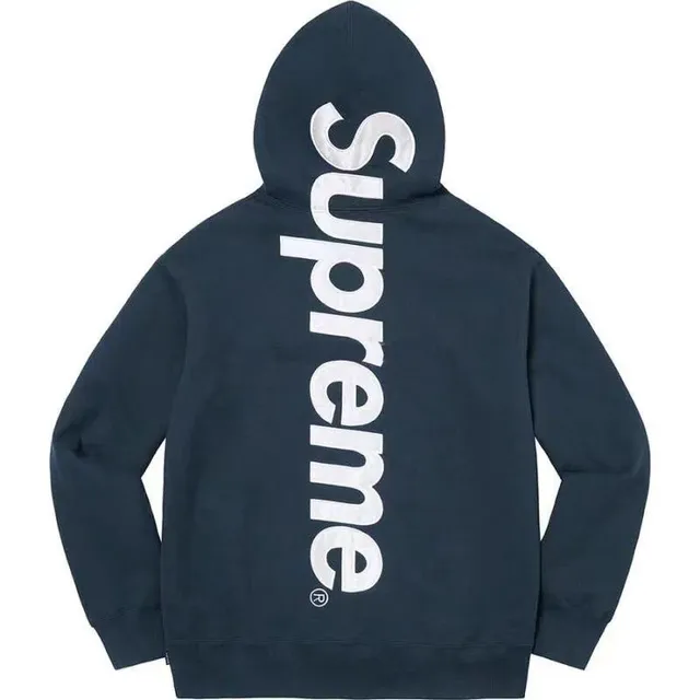 Supreme Zip-Up Hoodie Vertical Logo