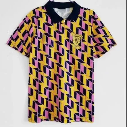 Scotland National Team Polo Shirt Geometric Print