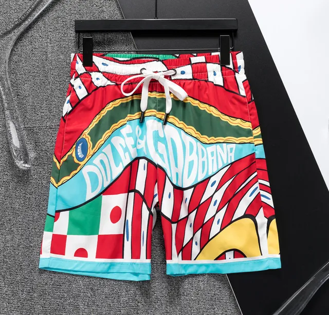 Dolce & Gabbana Printed Swim Shorts Multicolor Logo Print