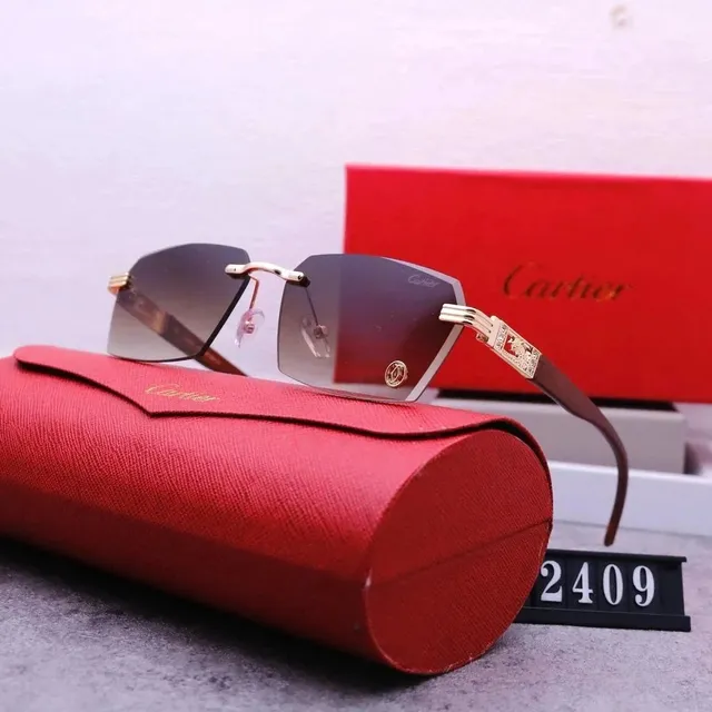 Cartier Sunglasses Rimless with Gold Accents