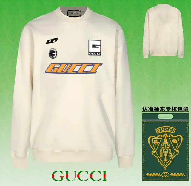 Gucci Crewneck Sweatshirt Racing Logo Print