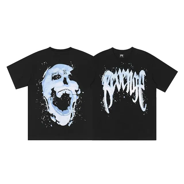 Skull Graphic Tee Ice Skull & Revenge Logo