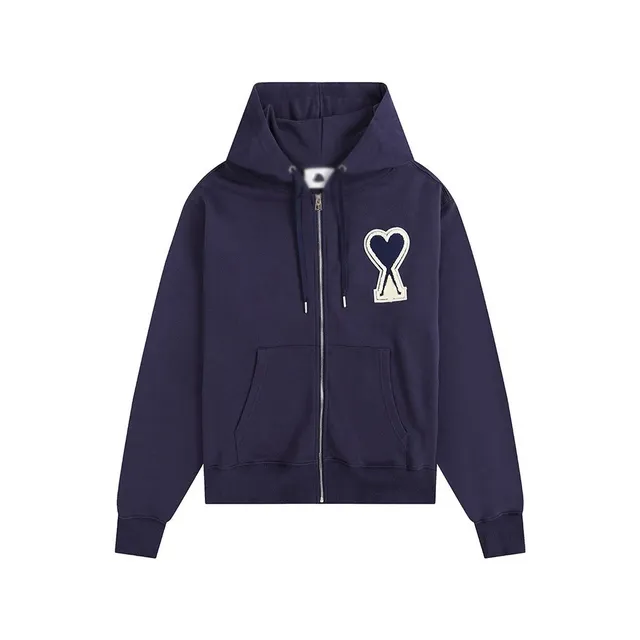Amiri Zip-Up Hoodie Heart Key Patch