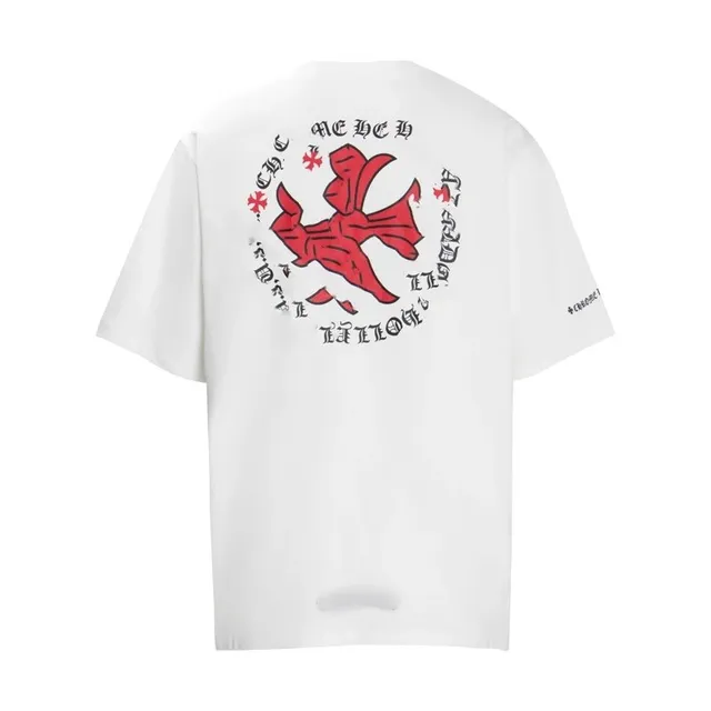 Chrome Hearts Graphic Tee Red Cross Motif