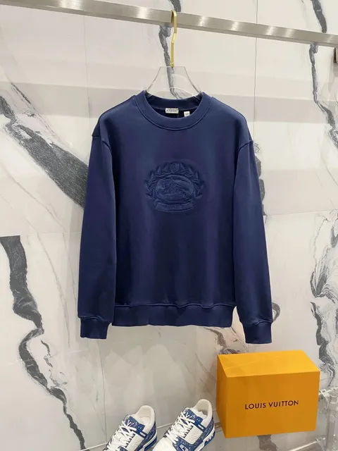 Burberry Embroidered Logo Sweatshirt Equestrian Knight Motif