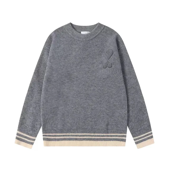 Maison Margiela Ribbed Knit Sweater Heart Logo