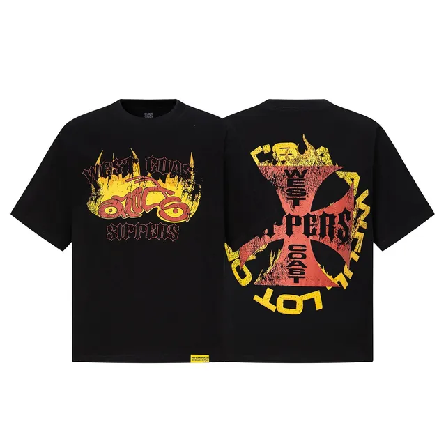 An Awful Lot of Cough Syrup West Coast Sippers Tee Flame Graphic