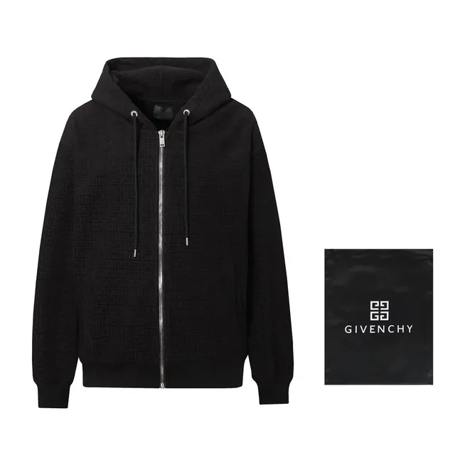 Givenchy Zip-Up Hoodie GG Monogram
