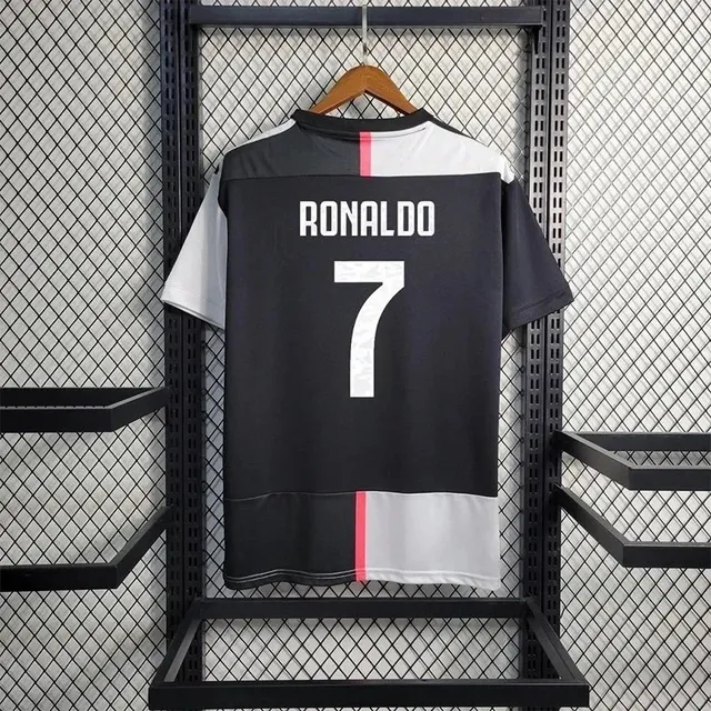 Juventus Ronaldo #7 Jersey Black/White/Red
