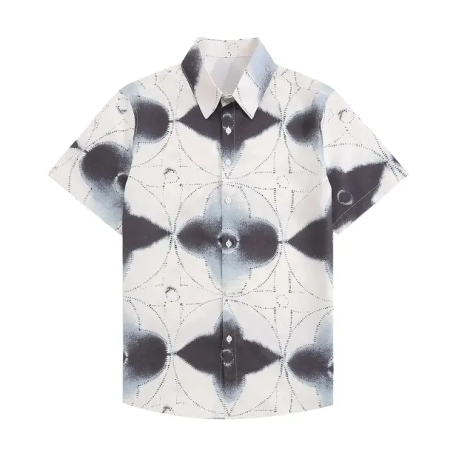 Maison Margiela Short-Sleeve Shirt Spray-Paint Print