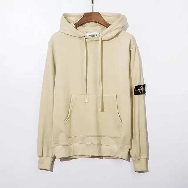 Stone Island Hooded Sweatshirt Beige