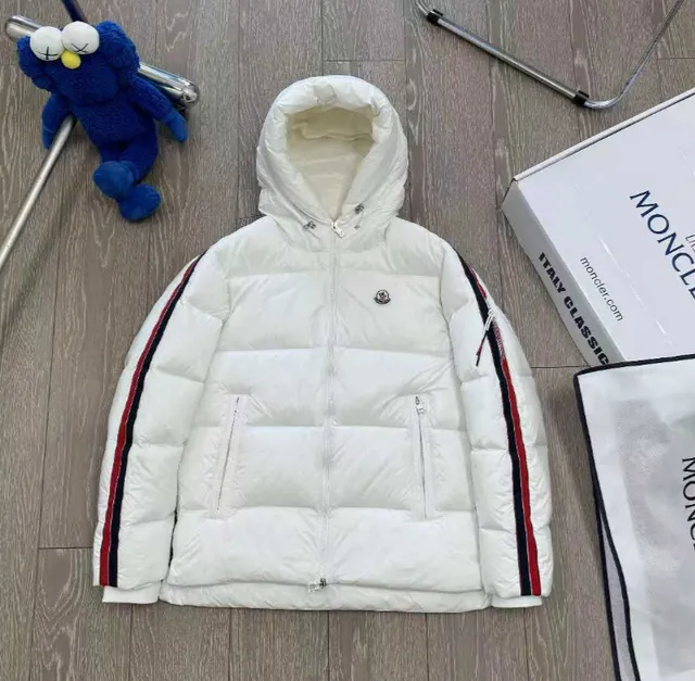 Moncler Down Jacket Taped Sleeve Stripe