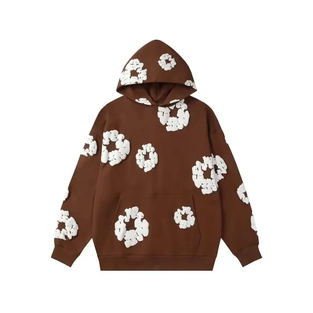 Balenciaga Hoodie Floral Appliqué