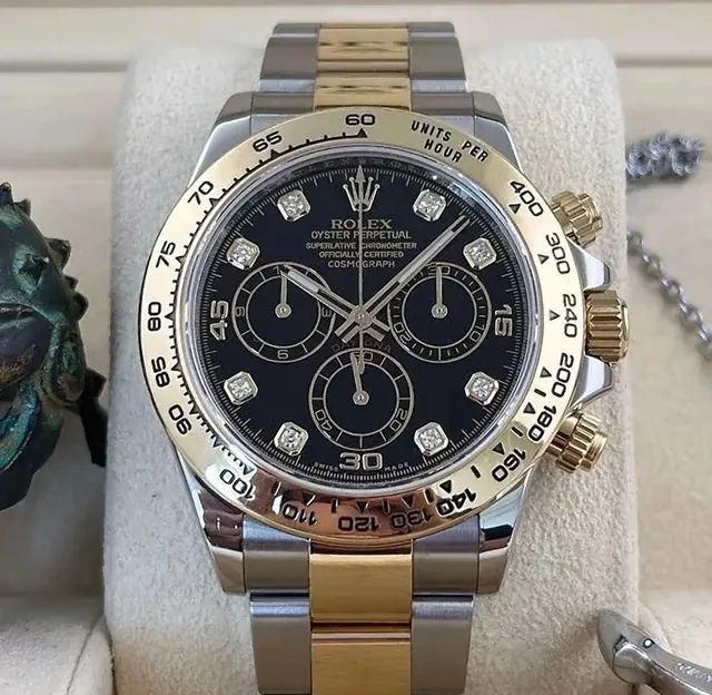 Rolex Oyster Perpetual Cosmograph Daytona Diamond Dial Two-Tone