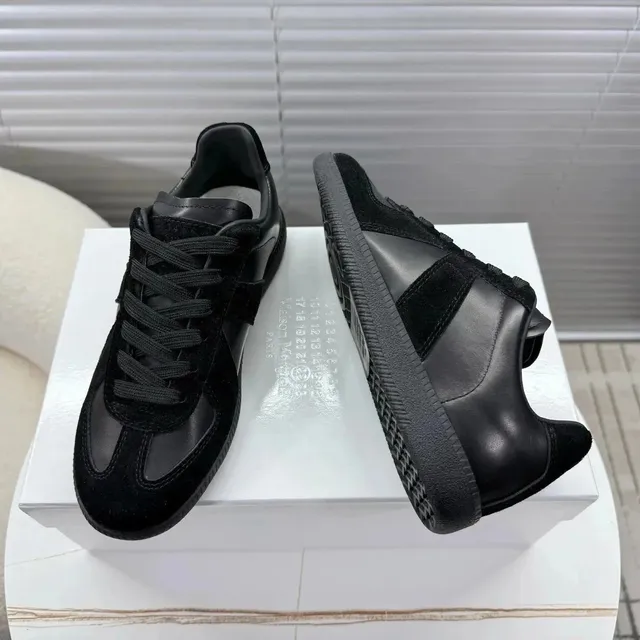 Maison Margiela Tabi Sneaker Black Suede Leather