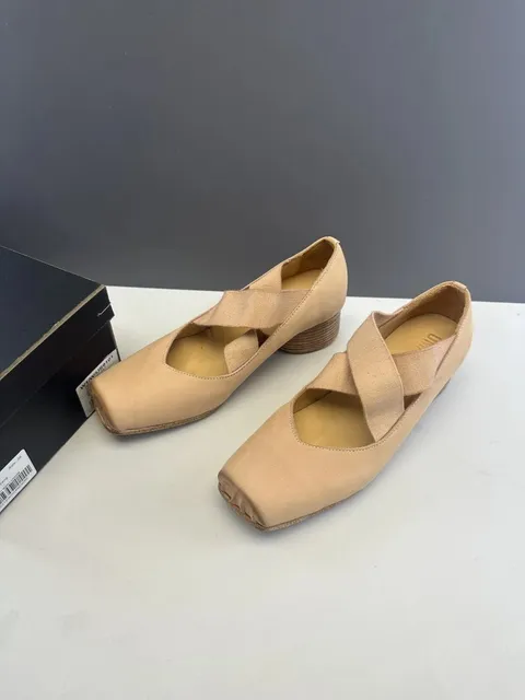 Maison Margiela Tabi Ballet Beige Suede