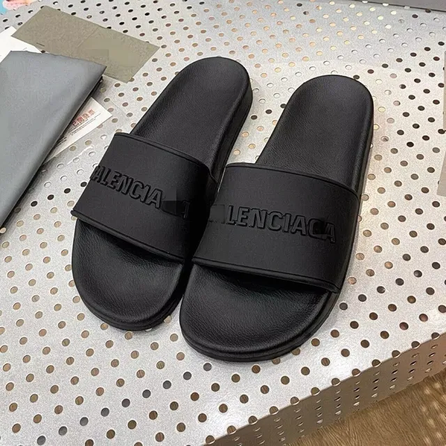 Balenciaga Logo Slide Monogram