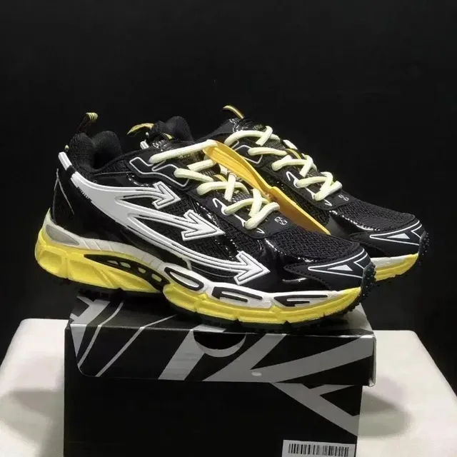 New Balance 2002R Black Yellow White