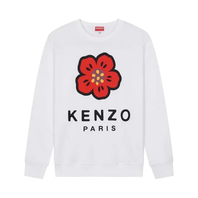Kenzo Flower Logo Sweatshirt Red Flower Print