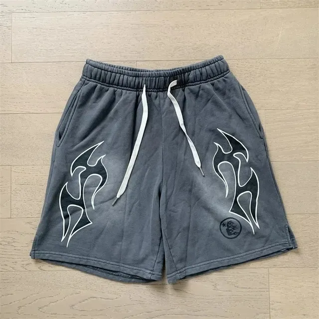 Hellstar Flame Shorts Flame Print