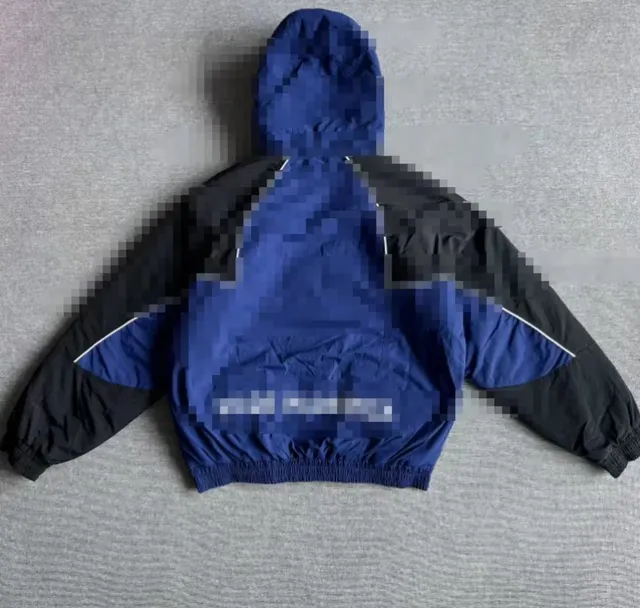Hooded Bomber Jacket Two-Tone