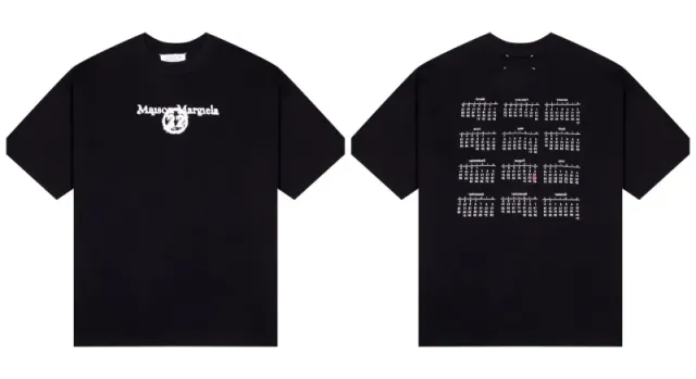 Maison Margiela T-Shirt Calendar Print
