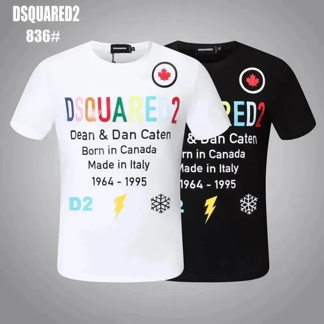 Dsquared2 Graphic T-Shirt Dean & Dan Caten Print