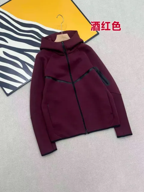 Nike Tech Fleece Hoodie Burgundy
