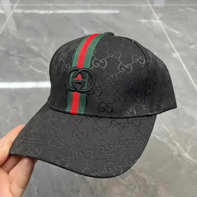 Gucci Baseball Cap GG Monogram Web Stripe