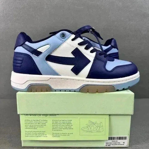 Off-White Virgil Abloh Runner Navy Blue White