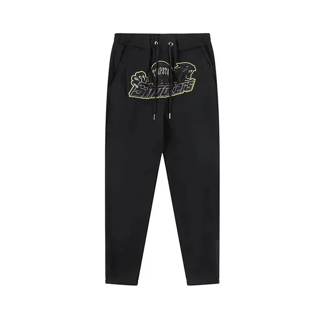 Trapstar Shooters Joggers Black with Yellow Logo