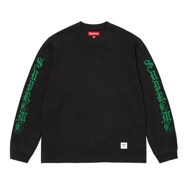 Supreme Long Sleeve Tee Gothic Logo