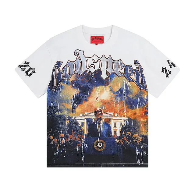 Godspeed Graphic Tee White House Print
