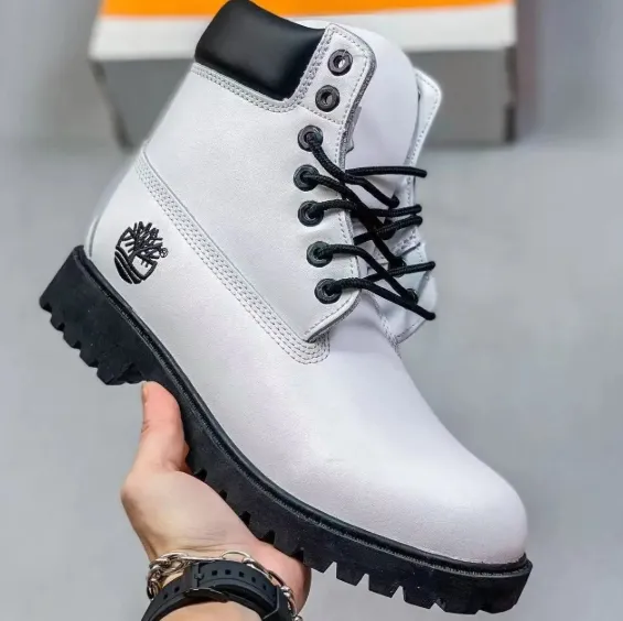 Timberland 6-Inch Premium Boot White/Black
