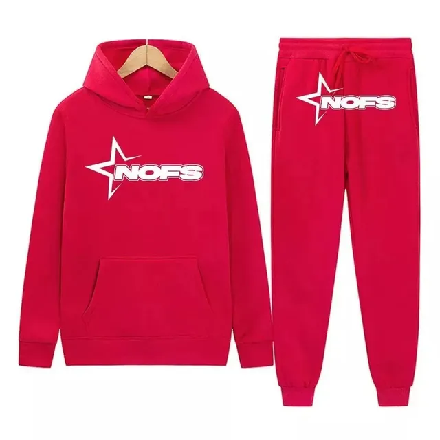 Corteiz Hoodie and Joggers Set Star Logo