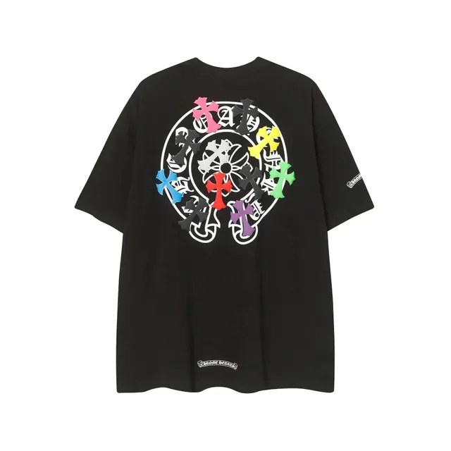 Chrome Hearts Graphic Tee Multi-Color Cross Medallion