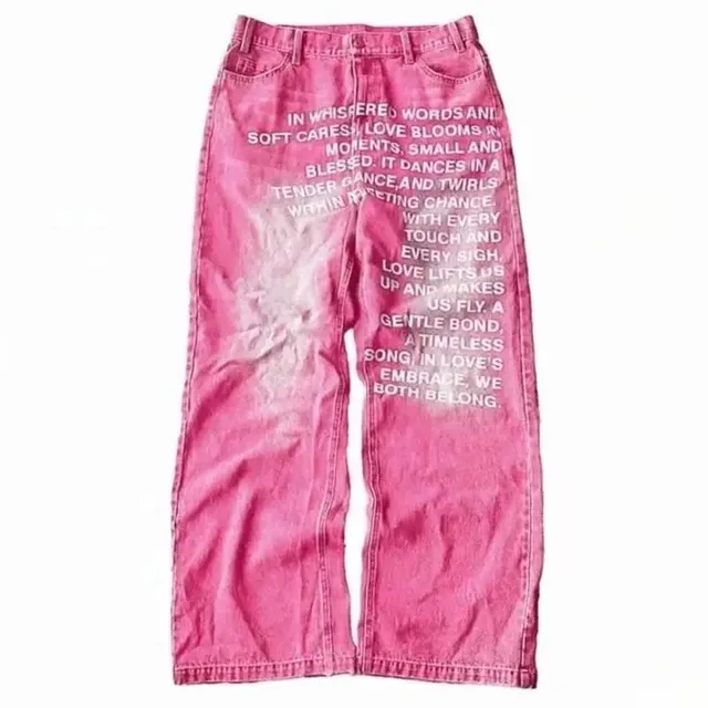 Denim Tears Printed Jeans Poem Print
