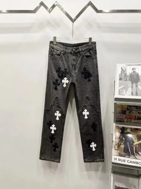Chrome Hearts Cross Patch Jeans