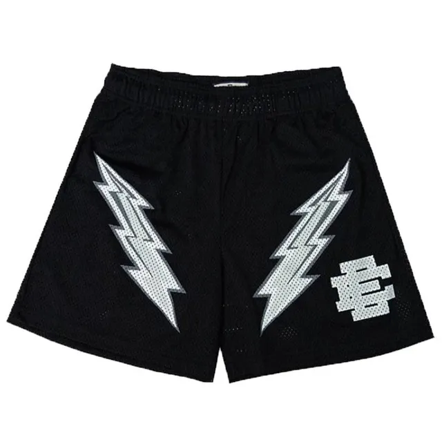 Eric Emanuel Mesh Shorts Lightning Bolt