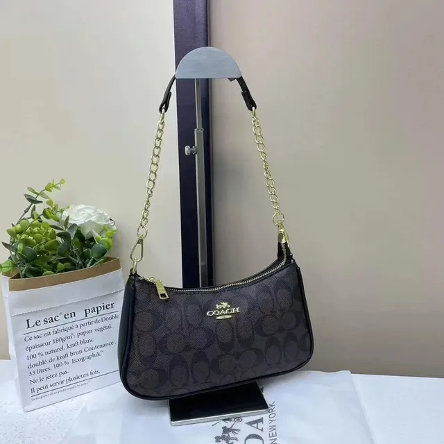 Coach Shoulder Bag Signature C Print