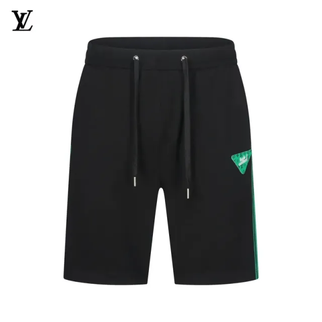 Louis Vuitton Logo-Print Shorts Monogram Green Patch