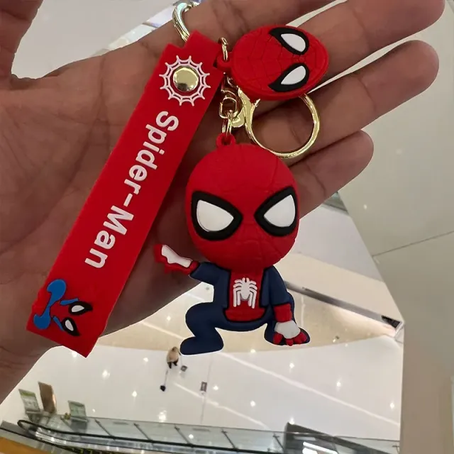 Marvel Spider-Man Keychain Chibi Figure with Strap