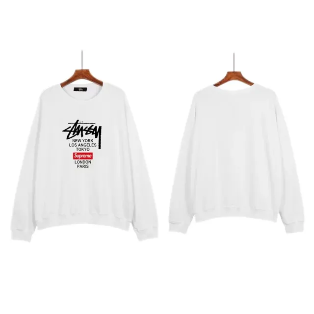 Stüssy × Supreme Crewneck Sweatshirt World Tour