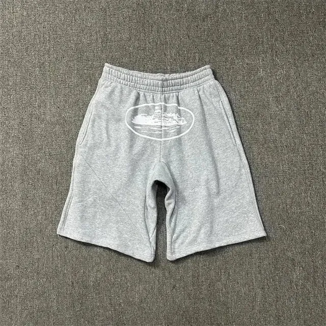 Corteiz Fleece Shorts Oval Logo Print
