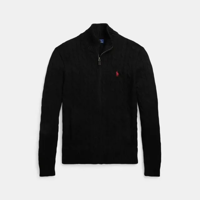 Polo Ralph Lauren Cable Knit Zip-Up Sweater Classic Fit
