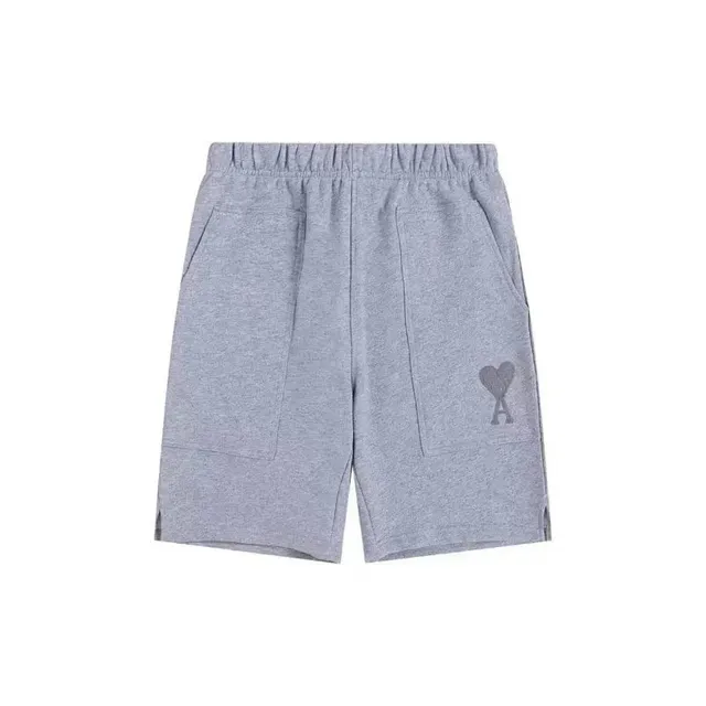 AMI Paris Logo Shorts Hearts Logo